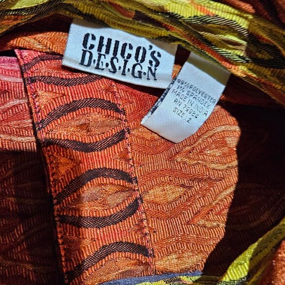 90s boho indie sleaze rainbow textured jacket - Picture 4 of 4